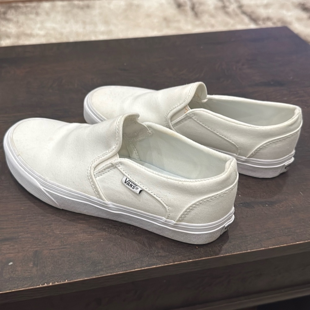 White Vans - like new condition